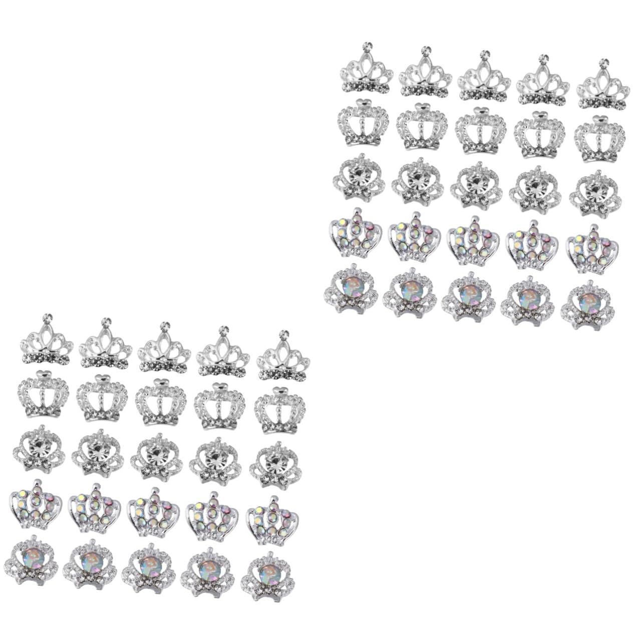 100pezzi Per Unghie Decorazioni Manicure Charms Abbellimenti Per Unghie Rhinestones Per Nail Art Per e Compleanni