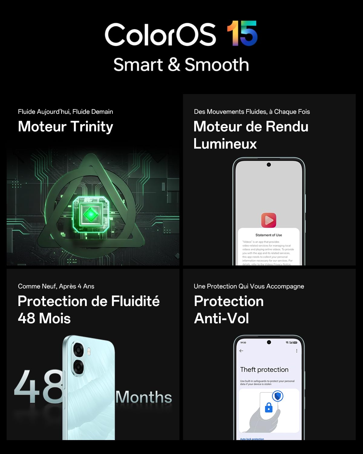 OPPO A6x 5G Smartphone Android Débloqué, 6+256Go, Écran Ultra Lumineux 6.75" 120Hz, Appareil Photo Ultra-Clair 50MP, Batterie 6100mAh, MediaTek Dimensity 6300, Résistance à l'eau IP64, Violet Purple