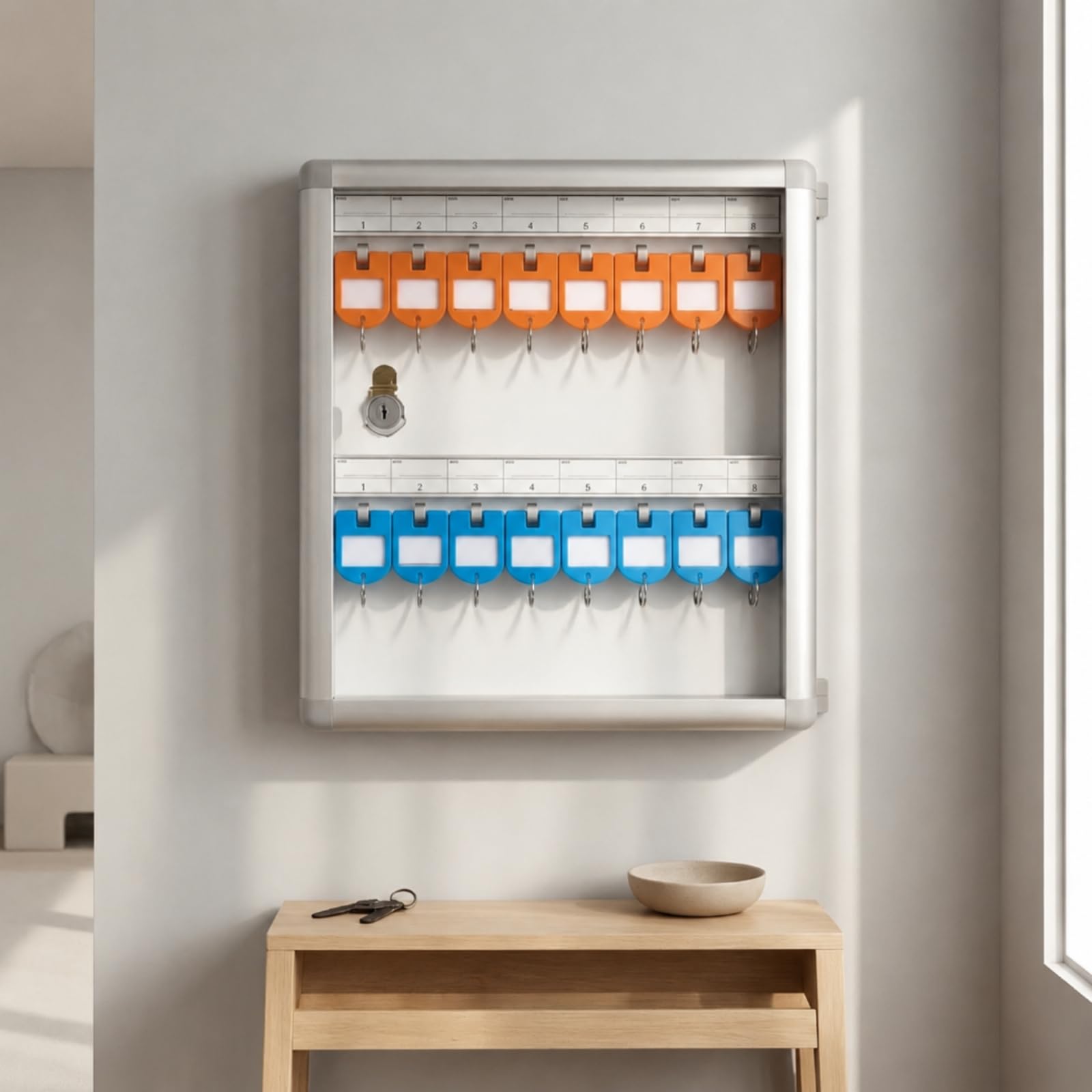 Armoire à Clés Murale Robuste, 48 Clés