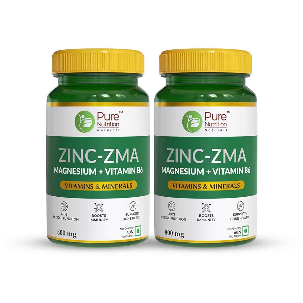 Pure Nutrition Zinc ZMA Supplement 800mg with Magnesium + Vitamin B6