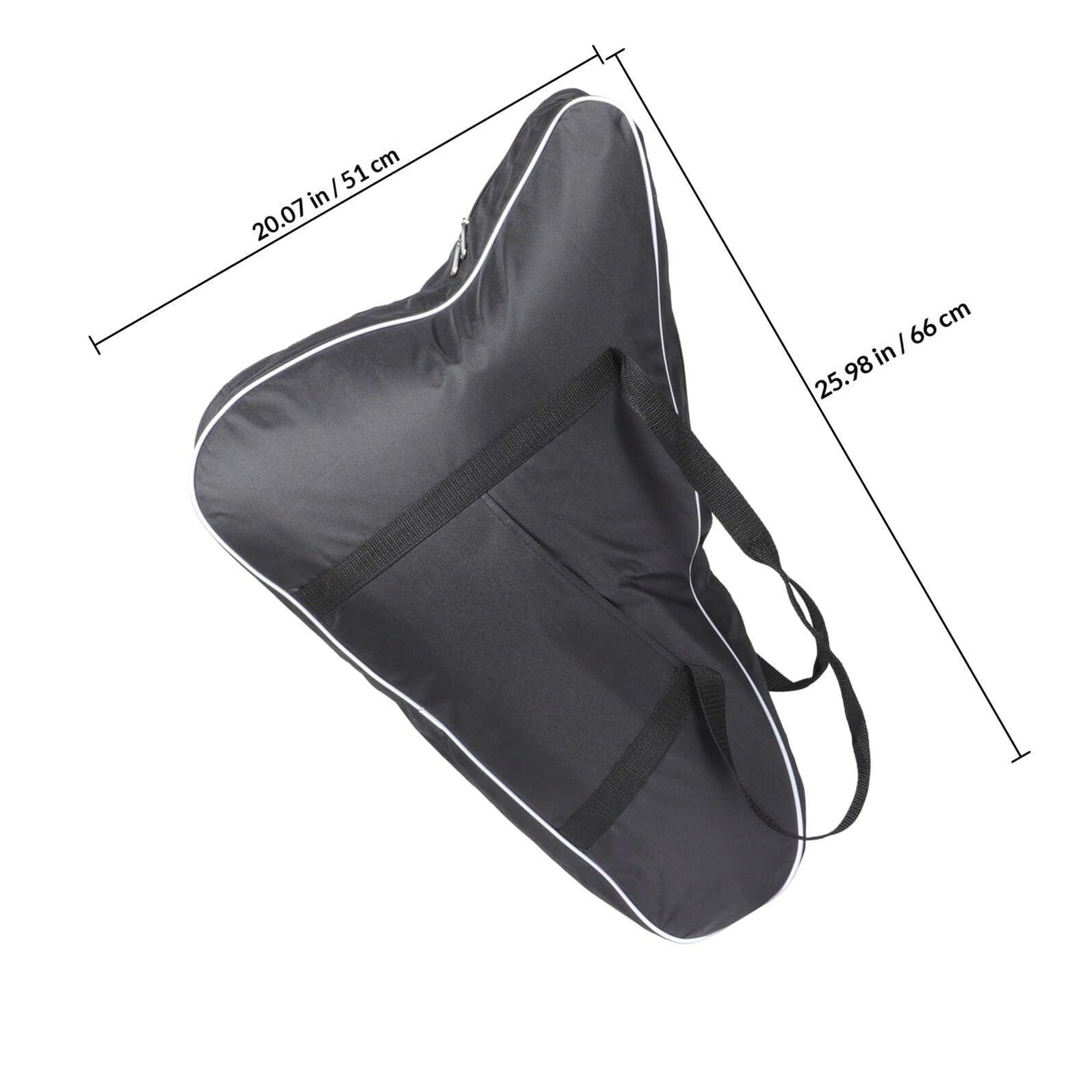 Paquet Doublure Souple pour Harpe et Lyre Noir en Tissu Oxford et Poignée Simple Étui de Rangement Pratique pour Instrument de Musique Portable