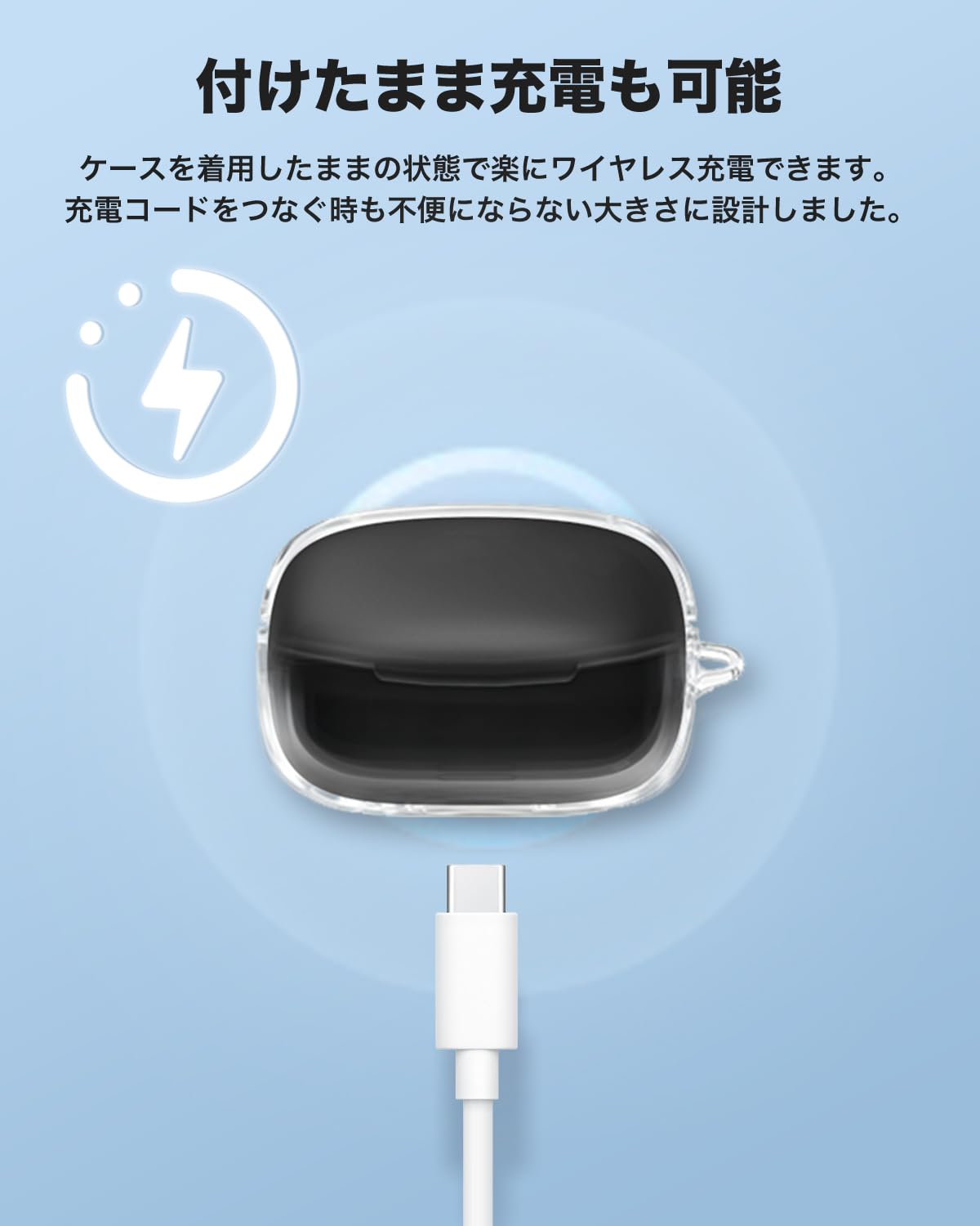 Amazon | For Anker Soundcore Liberty Buds ケース カバー クリア