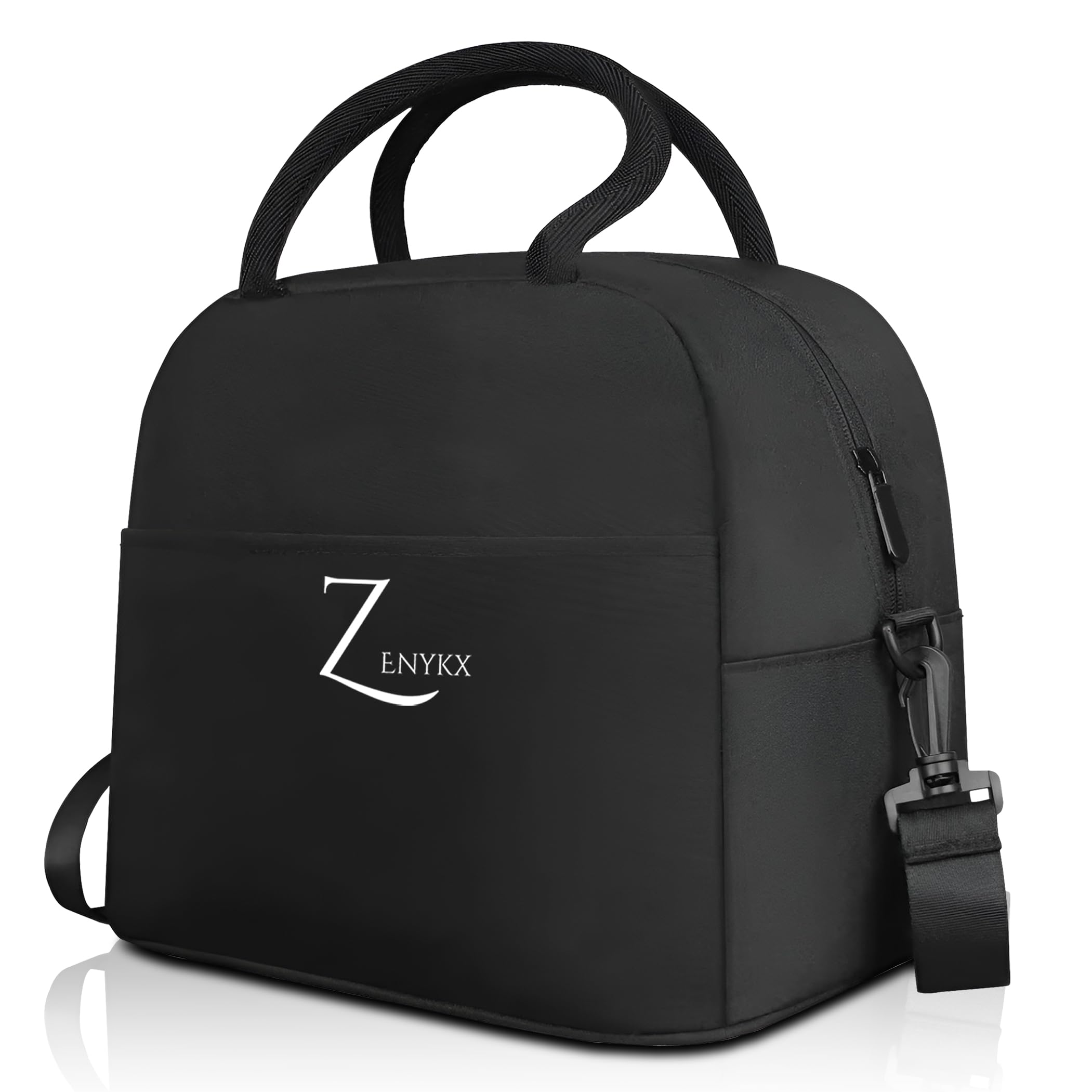 ZENYKX®️ Bolsa Térmica para Alimentos Válida para Hombre y Mujer| Bolsa Porta Alimentos de Poliéster con Aislamiento de Aluminio Premium | Bolsa Térmica para Trabajo, Oficina, Viajes y Picnic.