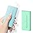 Dental Floss Picks Portable Case-20 Count Pocket-Sized Professional Flosser Dispenser-LIAMOSS Superfine Toothpicks Sticks-Best Dental Oral Care(Blue Green)