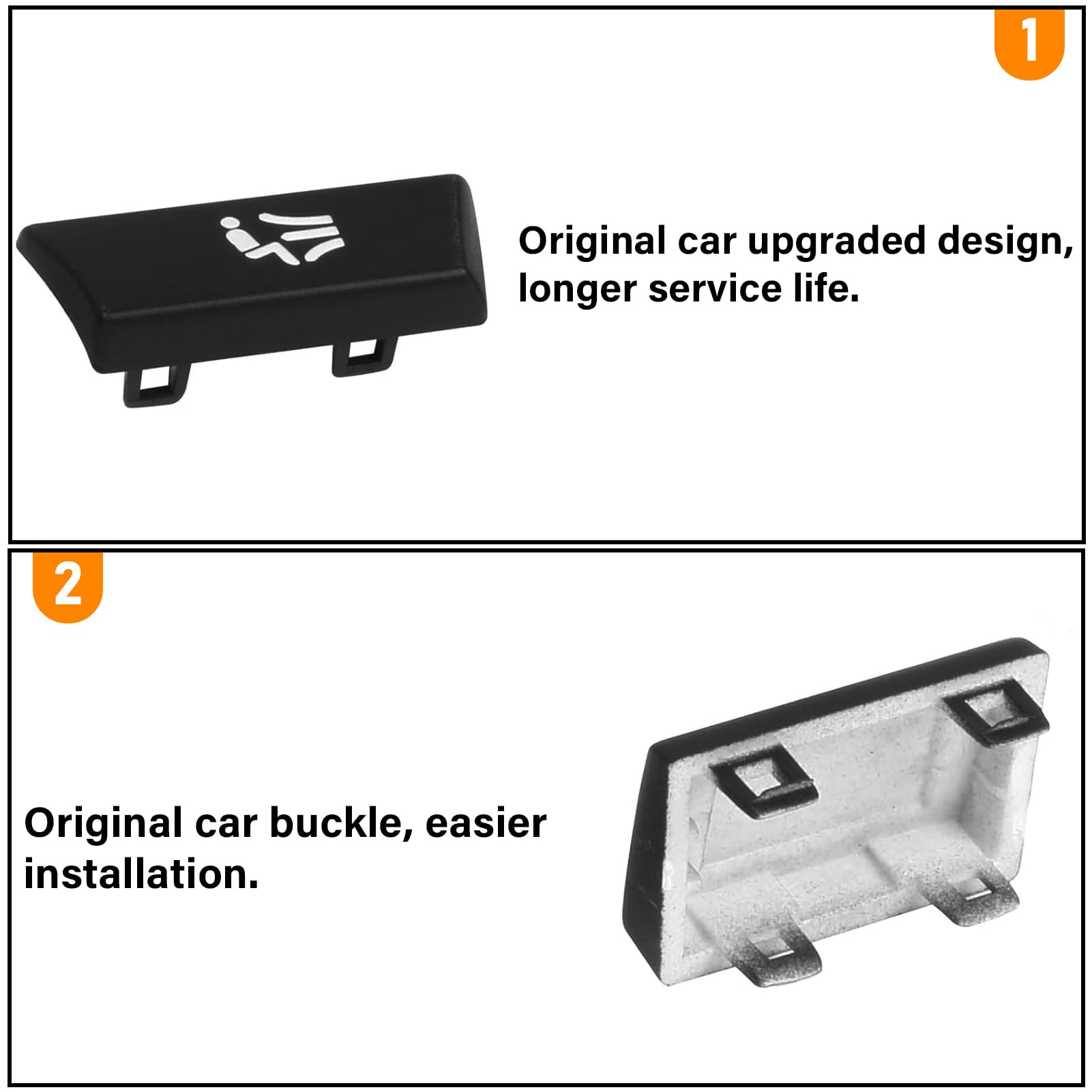 TTCR-II 12 pezzi, compatibile con BMW A/C, pulsante per interruttore di riscaldamento 5 F07/F10/F11, 6 F06/F12/F13, 7 F01/F02/F03/F04, 61319313923, pomello per ventilatore, ricambio F10 climatizzatore