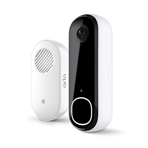 Arlo 2K Wireless Video Doorbell with Chime