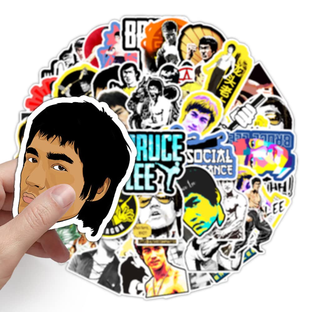 Amazon.co.jp: BRUCE LEE ステッカー 51枚セット PVC 防水 ブルー
