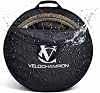 VeloChampion Waterproof Bicycle Wheel Bag Storage Cover Mountain Road Gravel or Kids BMX 650b. 700c. 16 20 24 26 27.5 29 Bicycle Wheel Set Transport Travel Bag (1 Medium 700c-26)
