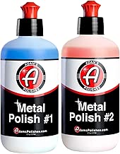 Adam's Metal Polish - for Aluminum, Chrome, Stainless, Uncoated Metals & Other Auto Part Accessories - Polish #1 Restores Neglected Metals - Polish #2 Achieves Perfection (Metal Polish Combo) - coolthings.us