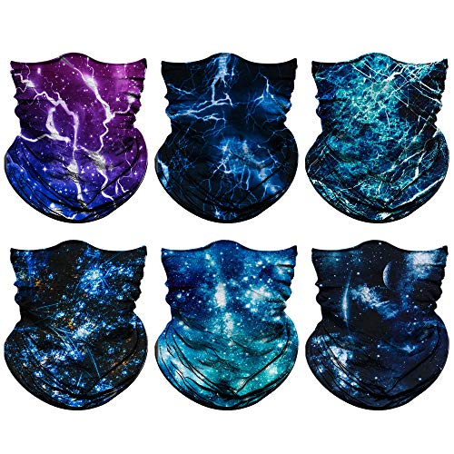 Image of Venswell Neck Gaiter Face Mask Men Women,Seamless Bandana Rave Face Cover Scarf Mask,Balaclava,Headband, Head Wrap,Headwear