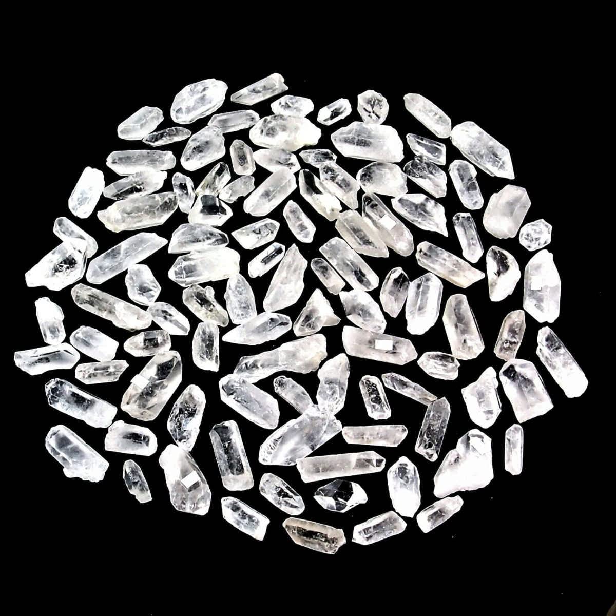Bergkristall Spitzen Länge ca. 30 – 60 mm Edelsteine Heilsteine Wassersteine Glückssteine - Schätze der Natur (Packung Nr. 5 mit 5 Kg)