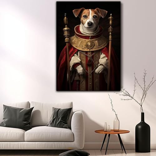 Miniatura 748 de Thuan Chow Chow Retrato de mascota con disfraz real de perro en un disfraz retrato de perro con vestimenta Retrato medieval de mascota retrato