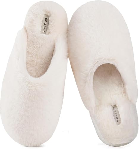 Snug Leaves Women's Fuzzy Scuff Slippers