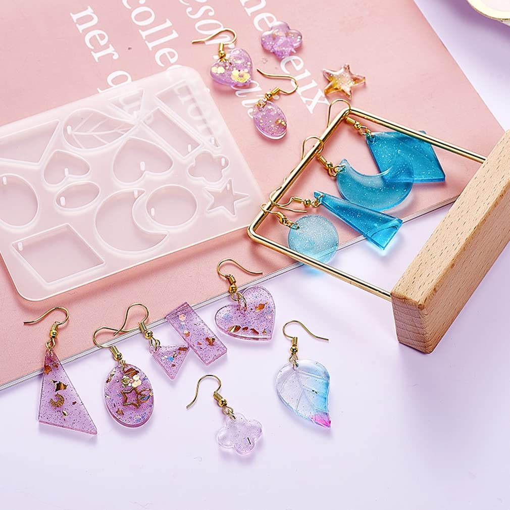 RAKA Silicone Mould Casting Resin Set Epoxy Silicone Molds with Tools for DIY Craft Keychain Pendant Jewellery - Image 4 thumbnail