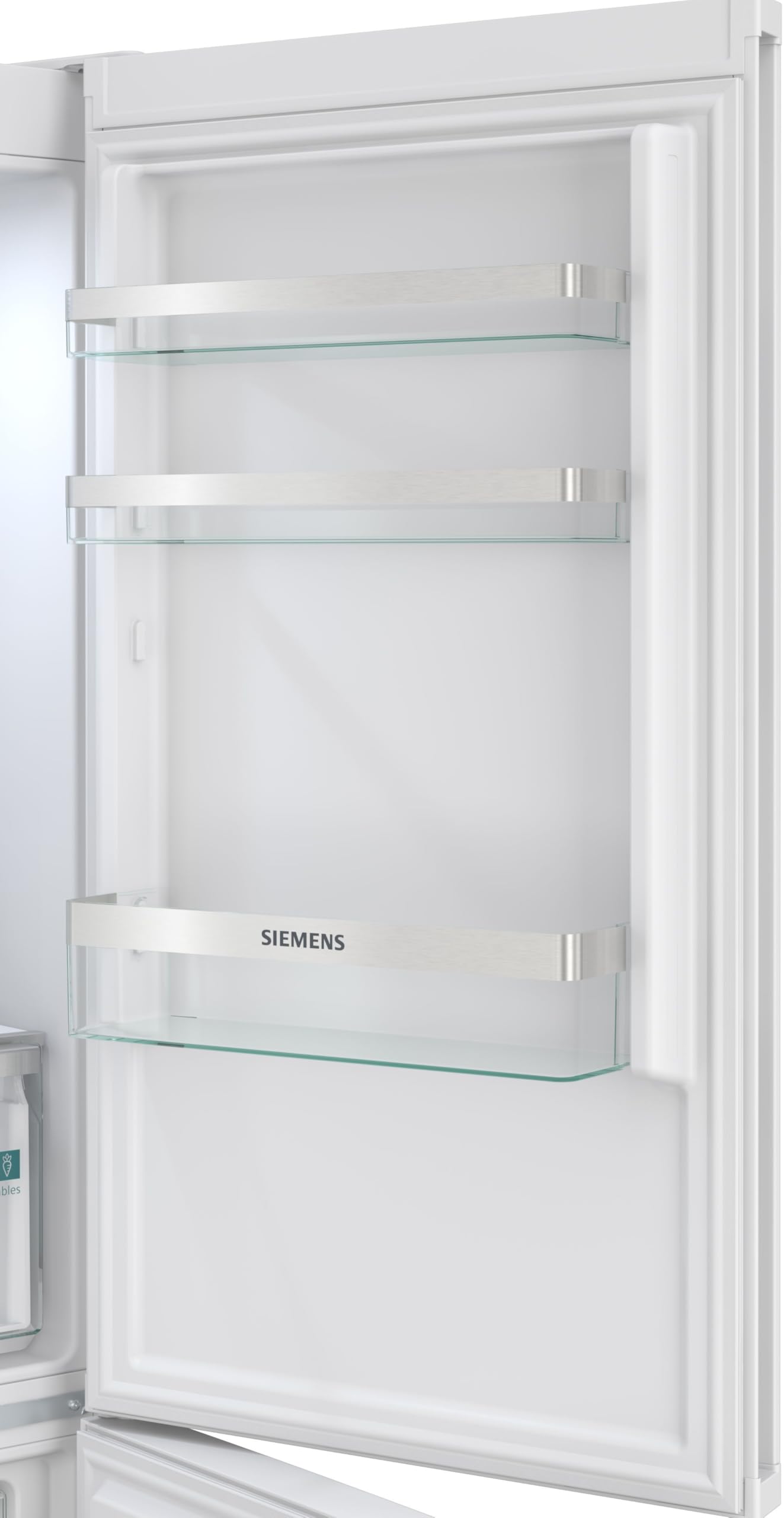 Siemens iQ300 Freistehende Kühl-Gefrier-Kombination 186 x 60 cm, KG36NVWCG, 218 L Kühlen & 103 L Gefrieren, Total noFrost, Nahtlose Platzierung, multiAirflow System, hyperFresh Technologie, Weiß