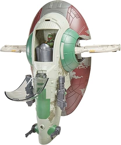STAR WARS Mission Fleet - Escaramuza de nave estelar, figura de acción de Boba Fett de 2.5 pulgadas y vehículo de nave espacial, juguetes para niños