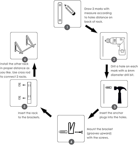 Miniatura 6 de Curious Fish Colgador retráctil de aluminio oculto plegable montado en la pared estante de secado para colgar abrigo camisa y pantalones ahorro de