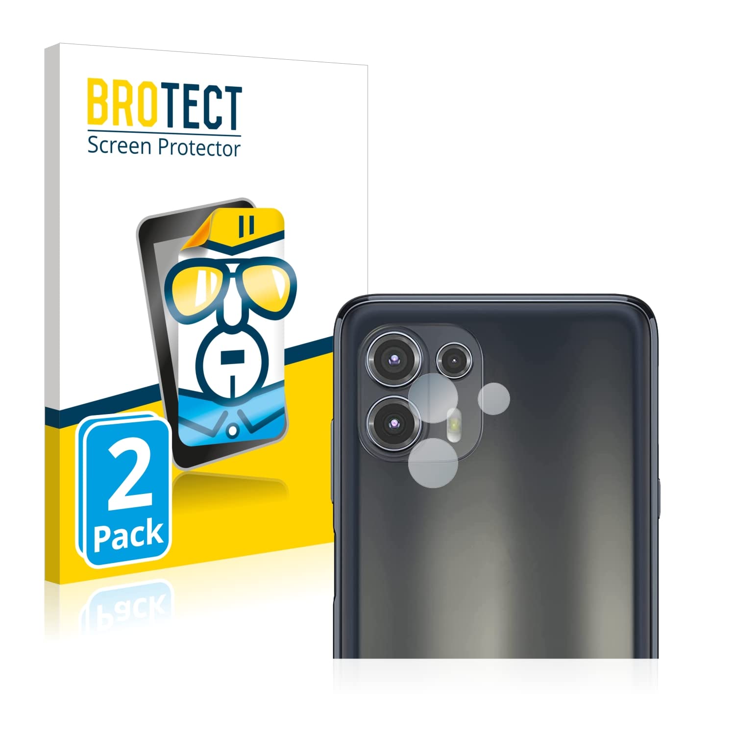 brotect Pellicola Copertura Completa Opaca per Motorola Edge 40 Pro (2 Pezzi) Full-Cover 3D Curvo