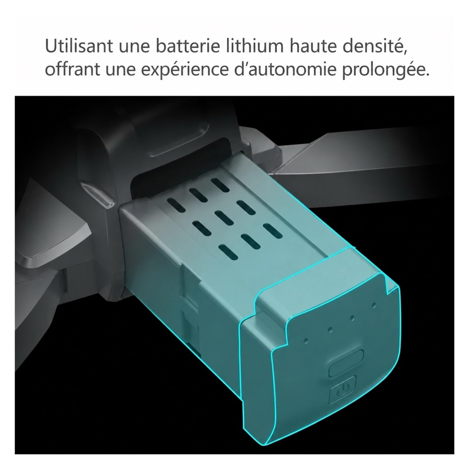 Batterie Drone L600 Pro Max 7,4V 4500mAh LiPo pour Drone Paquet 3