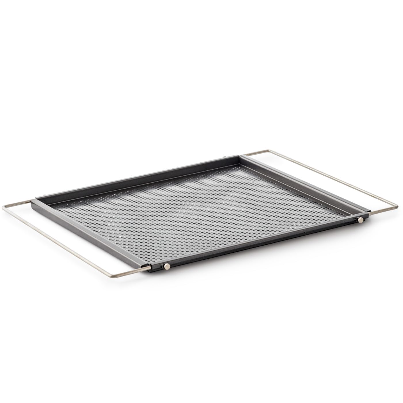 Betty Bossi Backblech gelocht – Ausziehbares Backblech 40–68 cm – antihaftbeschichtetes Lochblech aus Metall – hitzebeständig & platzsparend für jeden Backofen