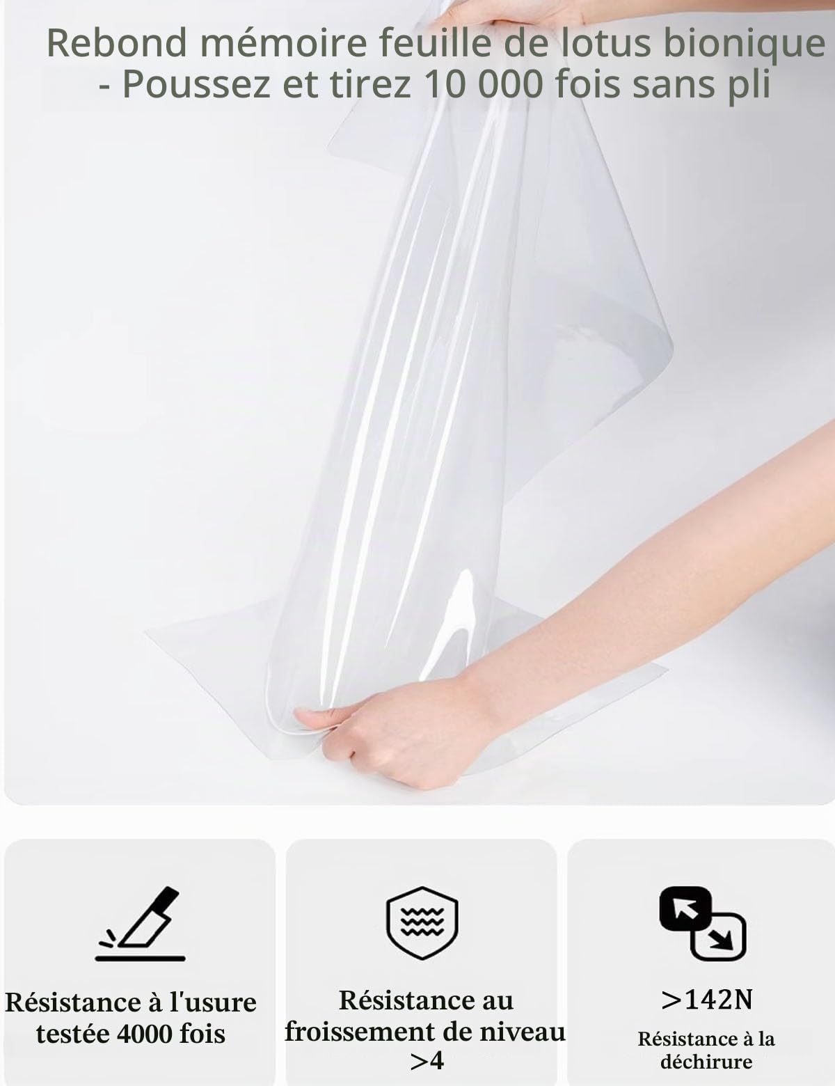 Rideau de Porte Thermique Anti Chaleur Porte D'entrée Isolant Anti Froid et Chaleur, Rideaux de Porte Thermiques avec Tige Télescopique, PVC Transparente Rideau pour Climatiseur