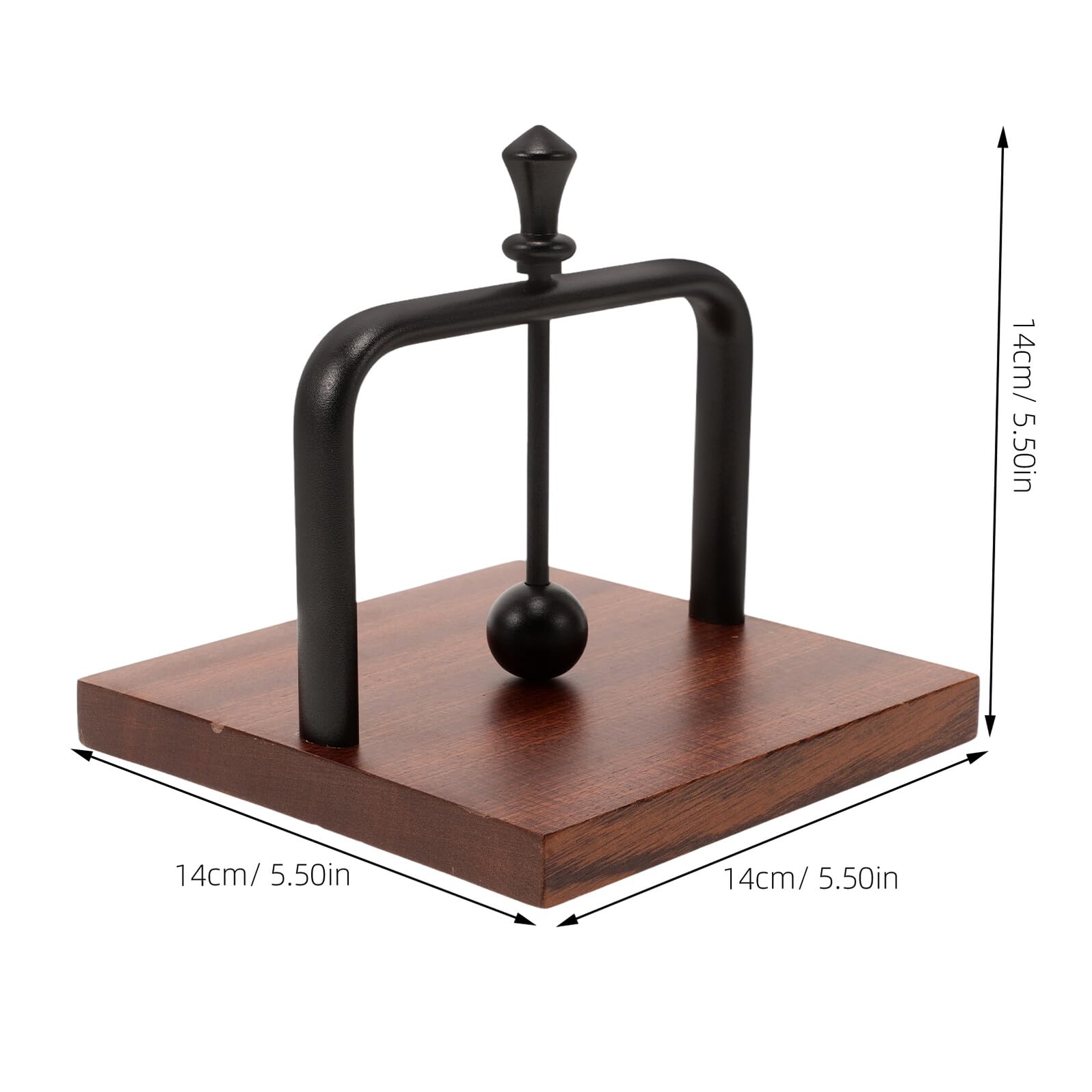 Uonlytech Servilletas y Diseño Elegante Vertical Dispensador de Madera Negra Estructura Sólida para Mesas en Cafeterías y Hogares