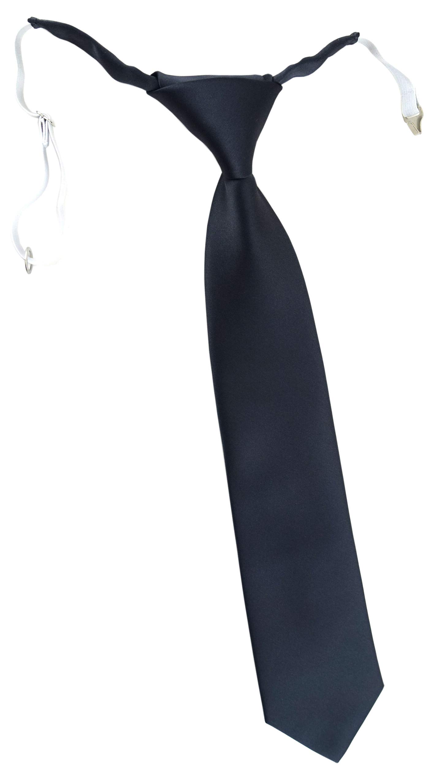 TigerTie Cravate unie pour enfant - Prénouée avec élastique.