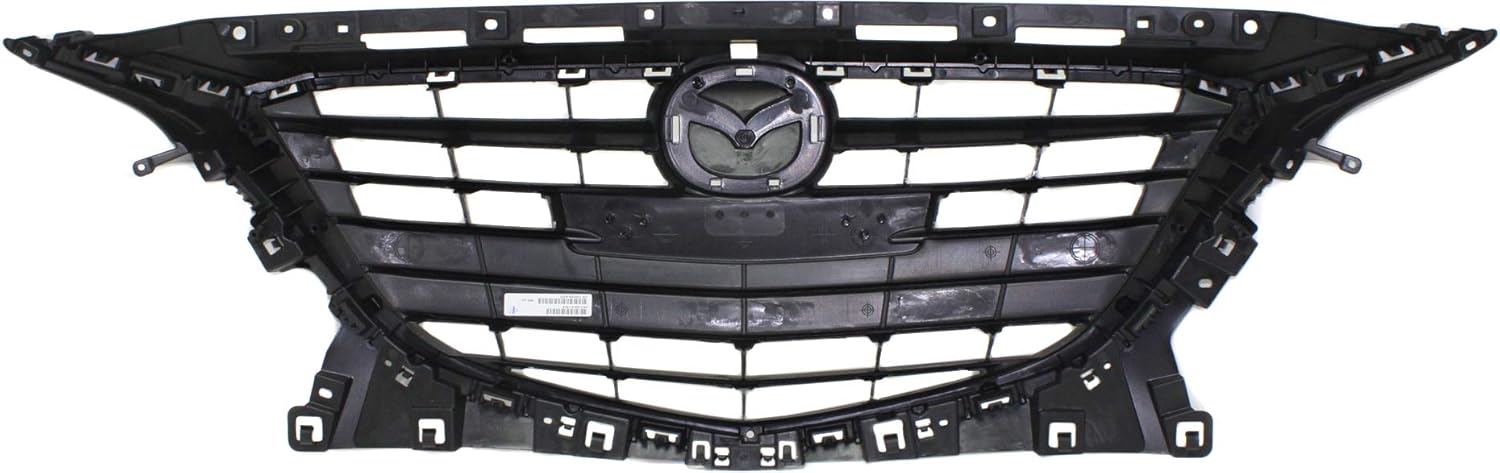 Garage-Pro Grille Assembly Compatible with 2014-2016 Mazda 3, Mazda 3 Sport Textured Black Shell and Insert