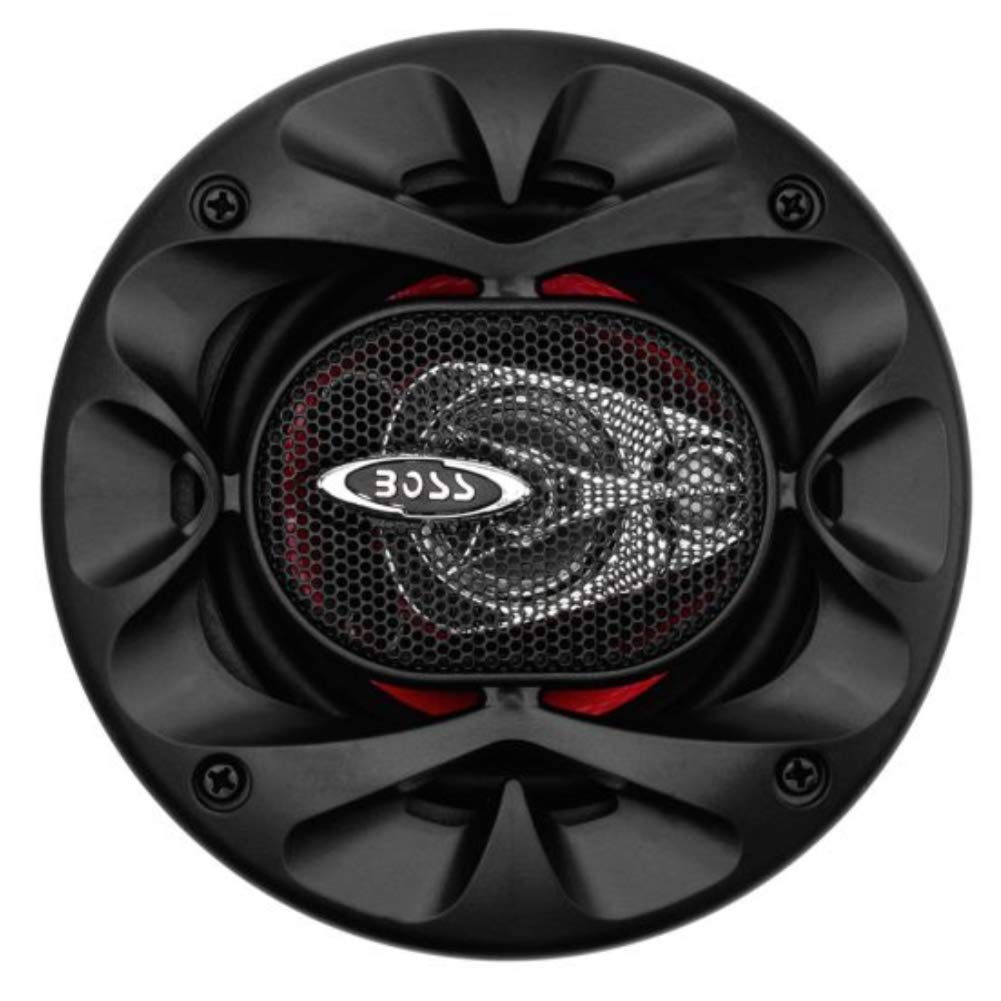 2 głośniki kompatybilne z Boss Audio Systems CH4230 CH 4230 3-drożne koaksjalne 10,00 cm 100 mm 4" średnica 112,5 W rms i 225 W maks. 4 omy 90 dB spl Auto, na parę