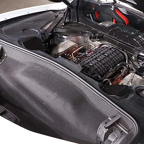 Image of TOYCIDFG Engine Bay Shock Protection Panel Cover Trim Compatible with Chevrolet C8 Corvette 2020-2024 Absorbing Tower Cover Caps (Matte Black)