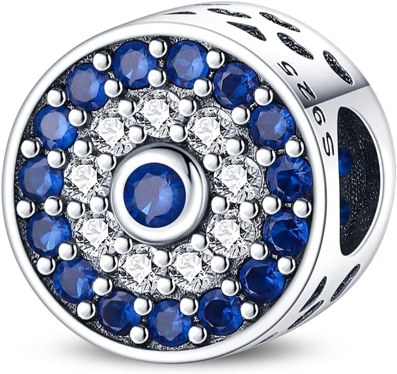 Silver Dangle Pendant Bead with Blue Evil Eye Zircon Liberia Ubuy