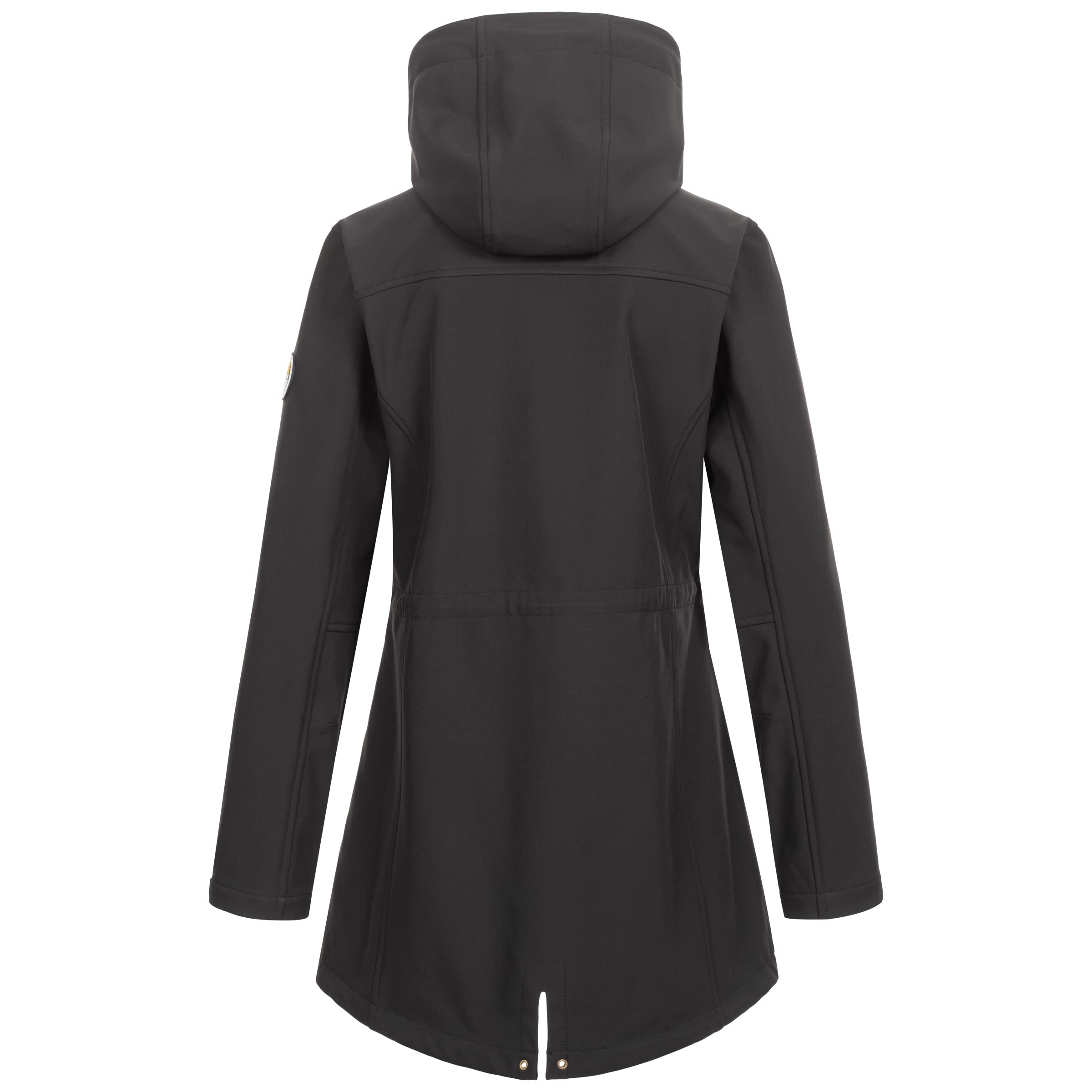 Ankerglut Damen Damen Softshellmantel Kurzmantel mit Kapuze Gefüttert Softshelljacke Übergangsjacke #Ankerglutbrise Softshelljacke (1er Pack)