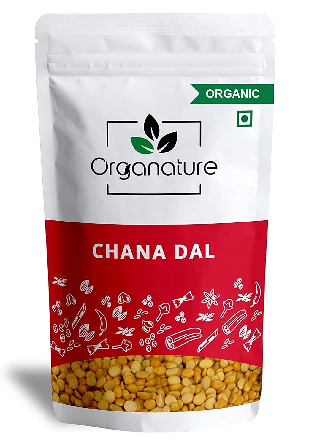 Organature Organic Chana Dal USDA Certified | Split Chickpeas | Dry Chana Dal Pulses - Pack Of (350 Grams) (B096KPTYMN) Amazon Price History, Amazon Price Tracker