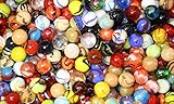 500 Count Bulk Assorted Premium Player Glass Mega Marbles Toy