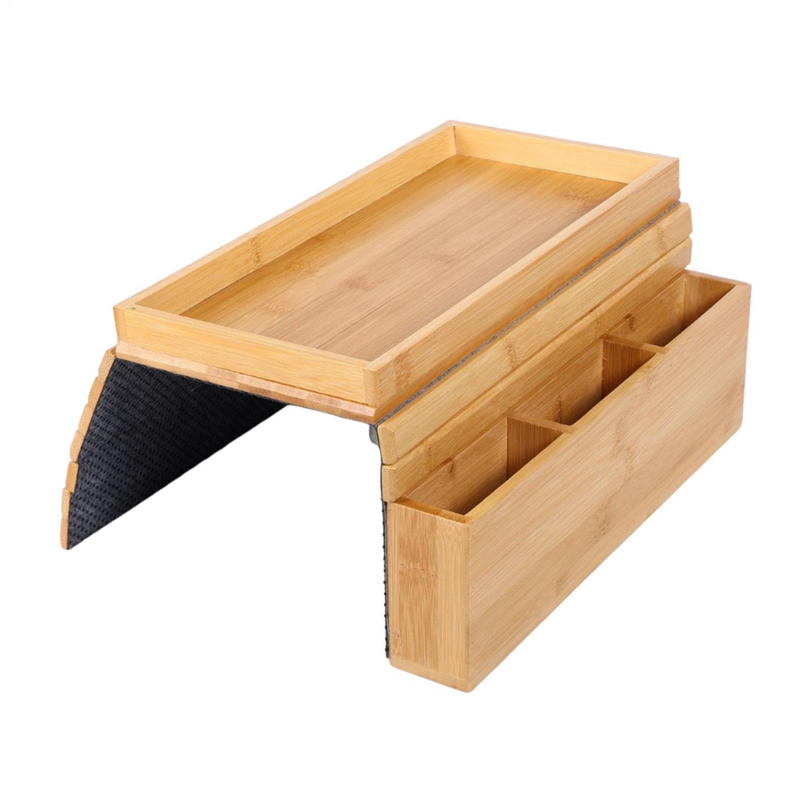 Mesa Auxiliar Reposabrazos Sofá Con Organizador Lateral Plegable | Bandeja Mesa Para Sillón Y Soporte Mando A Distancia Mando A Distancia, Taza, Café, Teléfono, Snack, Salón, Hogar,
