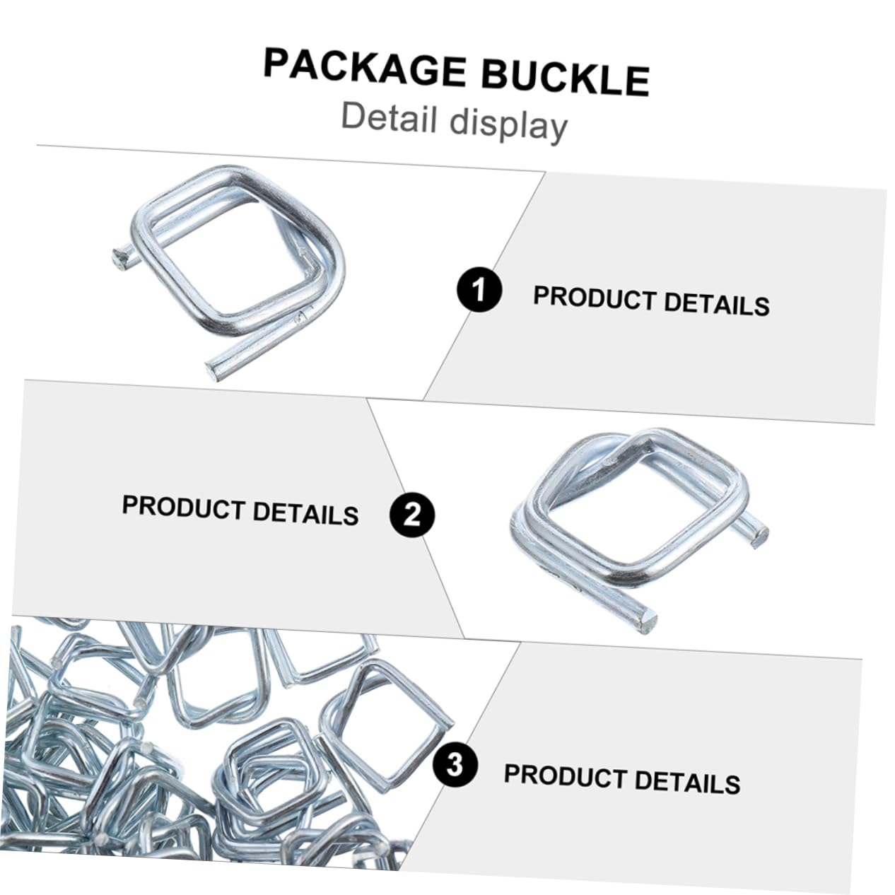 Verzinkte Metallschnallen Rostbeständig für Packgurte 50 Stück 19mm Breite und Leicht für Rucksack und Gepäckverpackung Sowie Selbstgemacht Handwerk