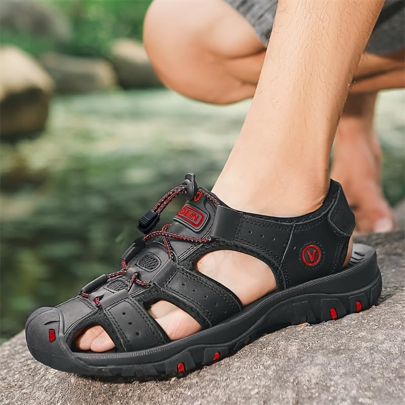 Men's Summer Breathable Sandals, Fashion Roman Sandals Casual Open Toe Outdoor Beach Sandals2