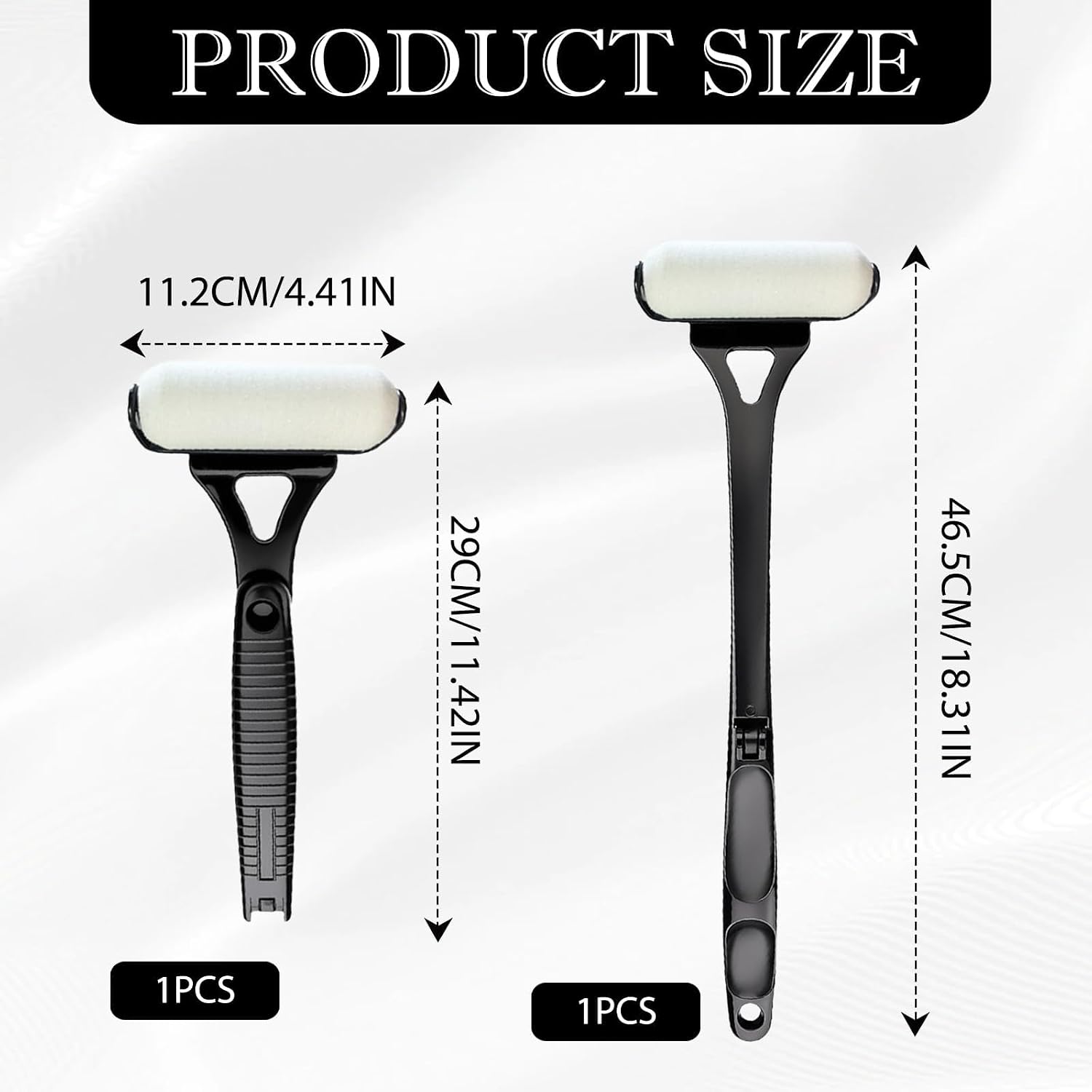 Foldable Lotion Applicator for Back – Sunscreen Roller, Sunblock & Back Tanning Applicator – Easy Self Application Tool for Moisturizers, Creams & Oils – Ideal for Seniors & Limited Mobility (Black)