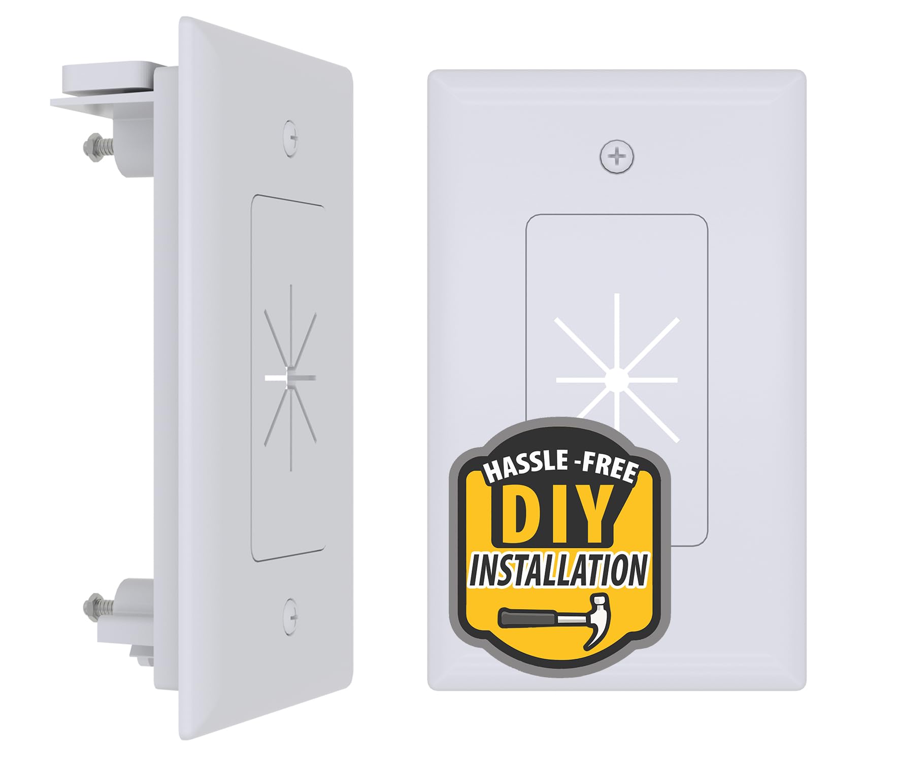 Amazon.com: DATA COMM Electronics 45-0014-WH 1-Gang Cable Wall