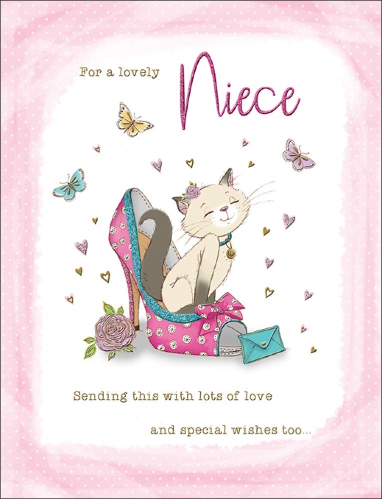 Piccadilly Greetings Birthday Card Niece - 8 x 6 inches