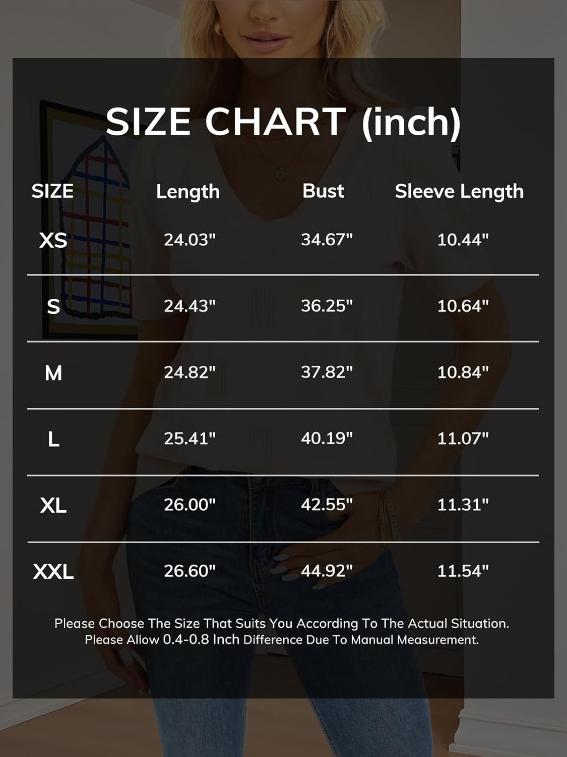 ATHMILE Summer Tops for Women 2025 Short Sleeve V Neck Sweaters Dressy Casual Blouses Lightweight Thin Knit Fashion Shirts - Image 6