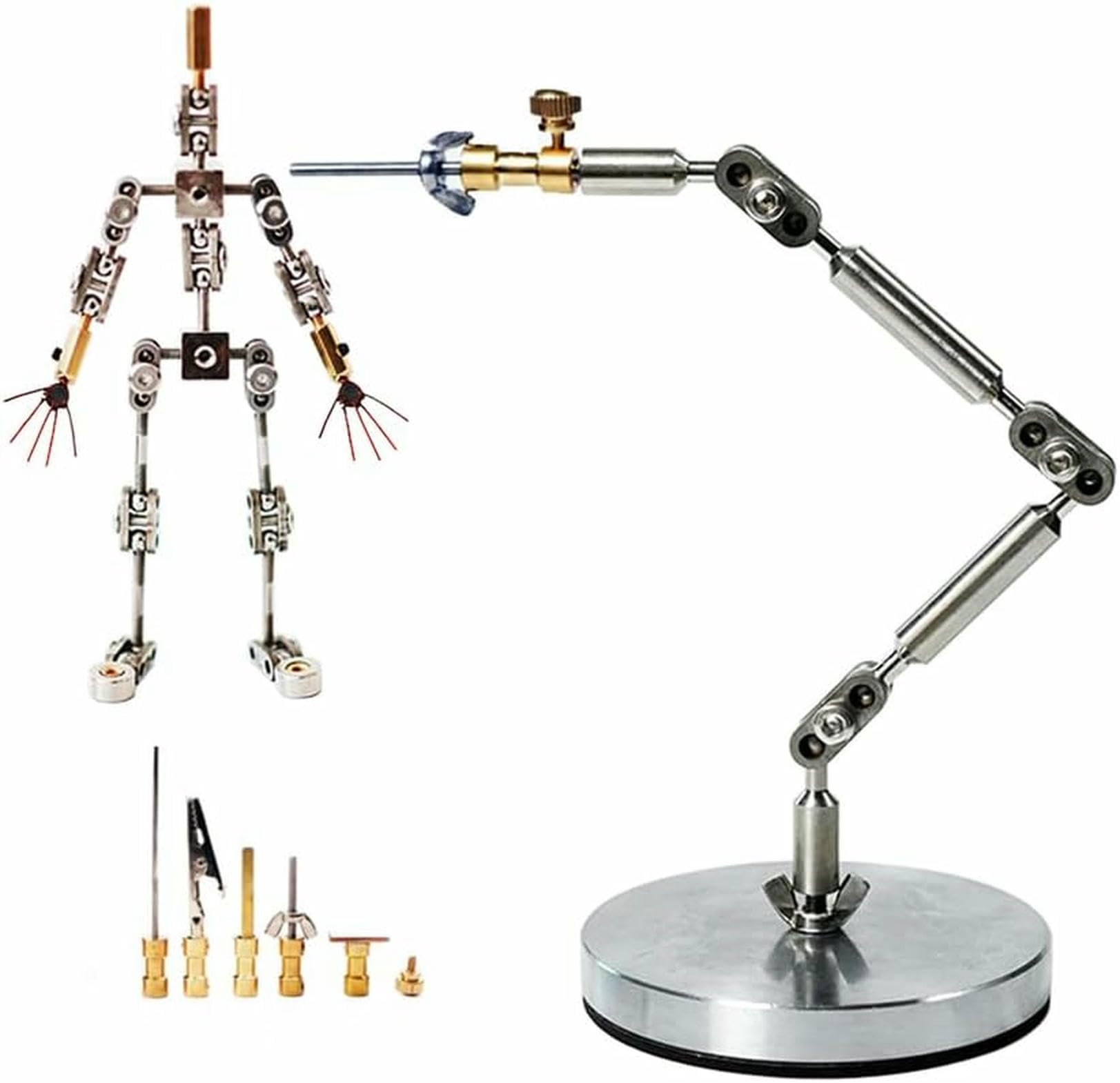 Kits d'armatures en Stop Motion en acier durable avec rotules de précision