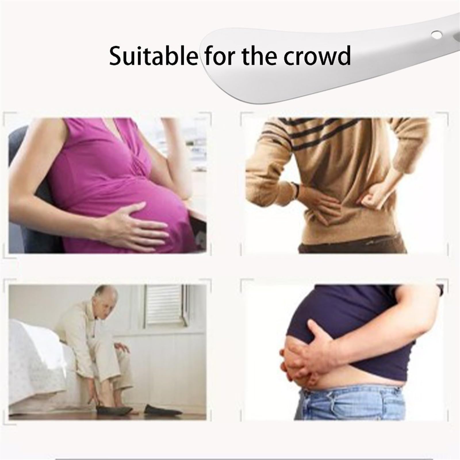Długa łyżka do butów, Łyżka do butów, łyżka w stylu vintage, przenośna, ergonomiczna konstrukcja Wytrzymała ze stali nierdzewnej dla seniorów