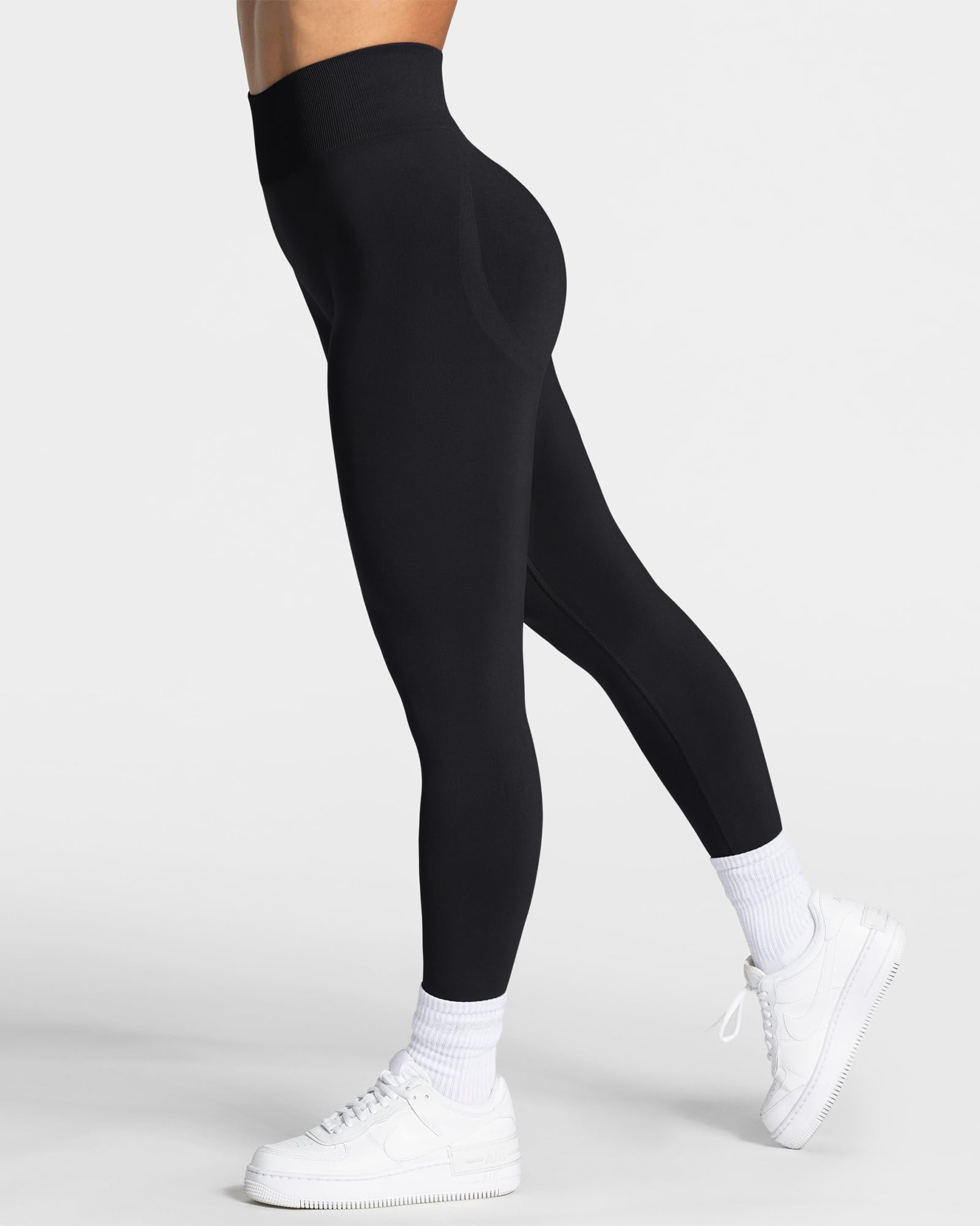 TAYOEA Legging de sport pour femme avec fesses rebondies, push-up, opaque, sans coutures, pour yoga, gym, vie quotidienne