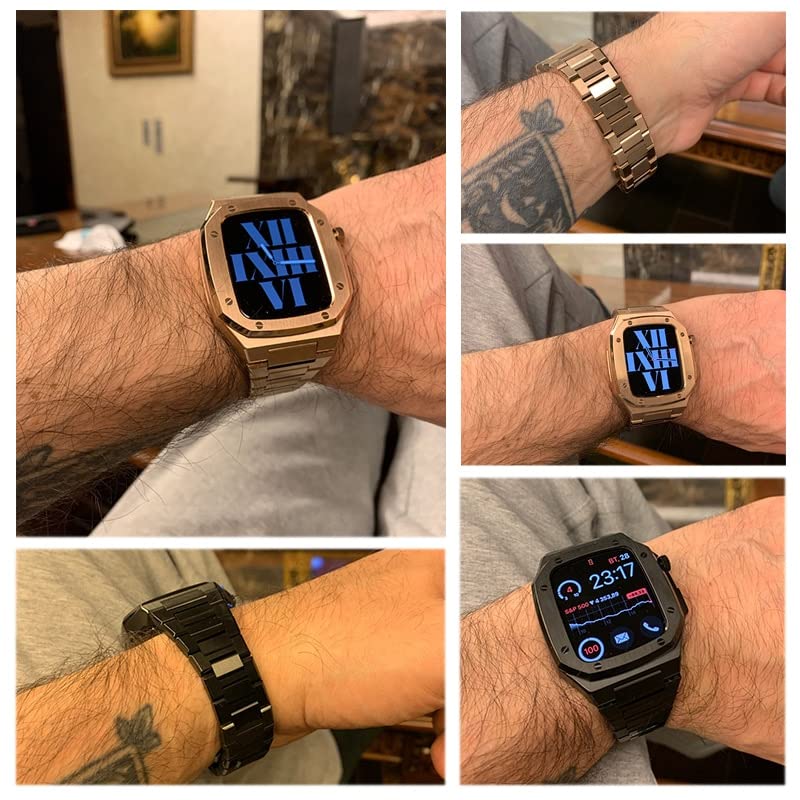 Kit modification Apple Watch antichoc en acier et caoutchouc étanche - 7