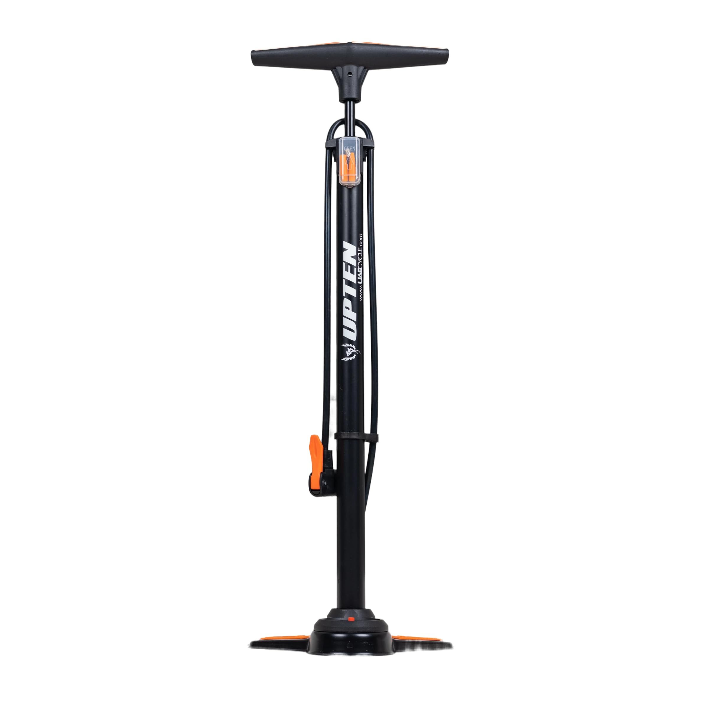 Upten Bicycle Floor Air Pump with Gauge 160 Psi Stand Foot Bike Pumps