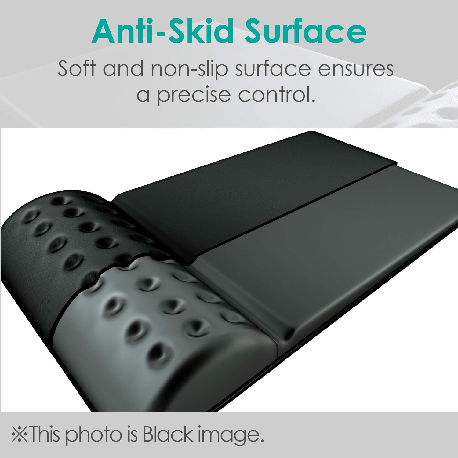 ELECOM Mouse Pad with Wrist Rest"Comfy" Stable Control/Ergonomic Design/Reduce Wrist Fatigue/Memory Foam Gray MP-095GY