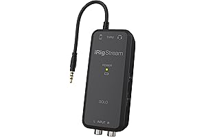 iRig Stream SOLO for iOS & Android Devices with TRRS and RCA Jacks
