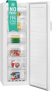 Bomann Congelador GS 7326.1, blanco, capacidad neta, 194 litros, 4 estrellas, total No Frost, eficiencia energética E, color blanco