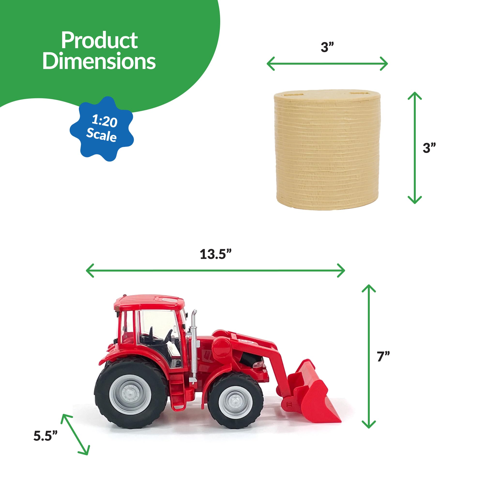 Amazon.co.jp: Big Country Toys レッドトラクター&インプリメント 1